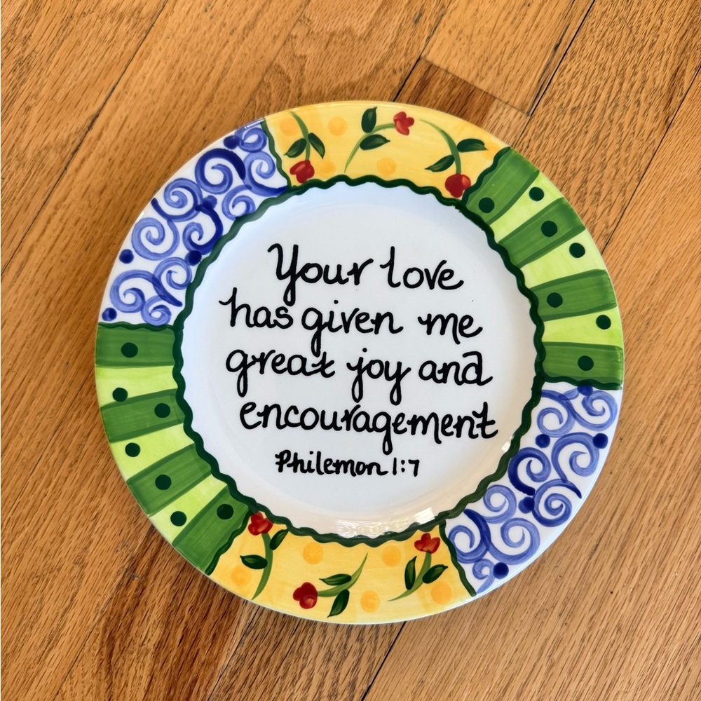 Colorful Inspirational Dessert Plate